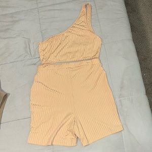 SHEIN two piece nude set